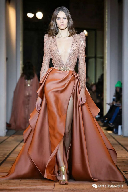 zuhair murad 2020春夏高定系列:金光灿灿的高贵礼服(图60)
